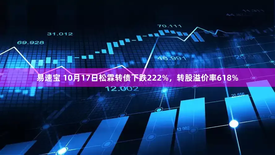 易速宝 10月17日松霖转债下跌222%，转股溢价率618%